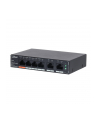 Switch zarządzalny DahuaSG4006P 4x1GbE 2x1GbE uplink PoE 60W - nr 1