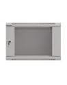  Szafa instalacyjna Rack wisząca 19'' 6U 540x350 szara Drzwi przeszklone Lanberg (flat pack) - nr 4