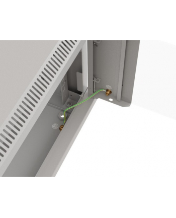  Szafa instalacyjna Rack wisząca 19'' 6U 540x350 szara Drzwi przeszklone Lanberg (flat pack)