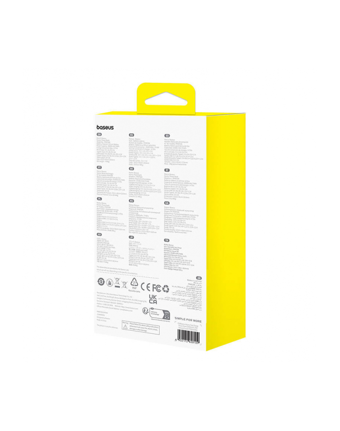 BASEUS POWERBANK AIRPOW 20000MAH 20W (FIOLETOWY) główny