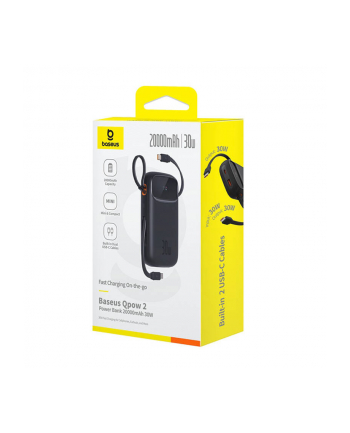 BASEUS POWERBANK QPOW2 20000MAH 30W (CZARNY)