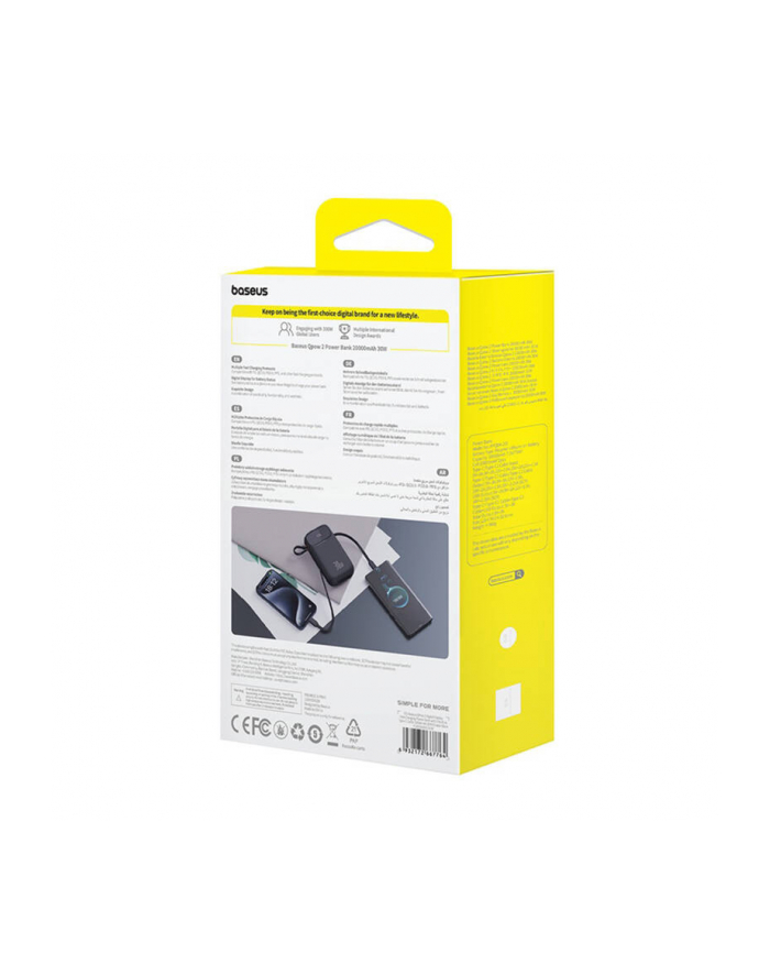 BASEUS POWERBANK QPOW2 20000MAH 30W (CZARNY) główny