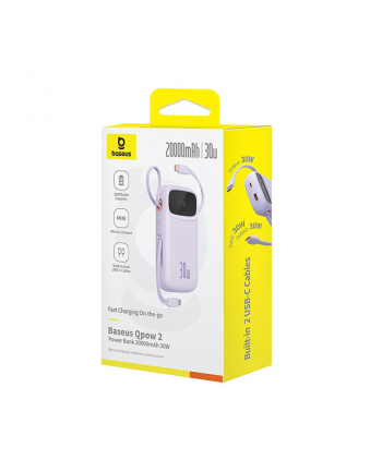 BASEUS POWERBANK QPOW2 20000MAH 30W (FIOLETOWY)