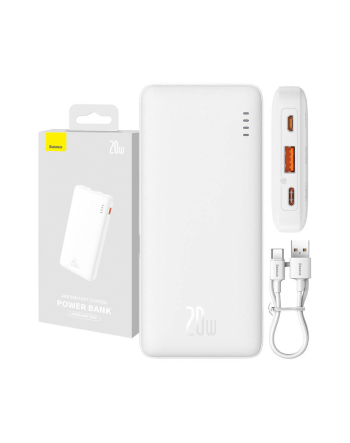 BASEUS POWERBANK AIRPOW 10000MAH 20W (BIAŁY) główny