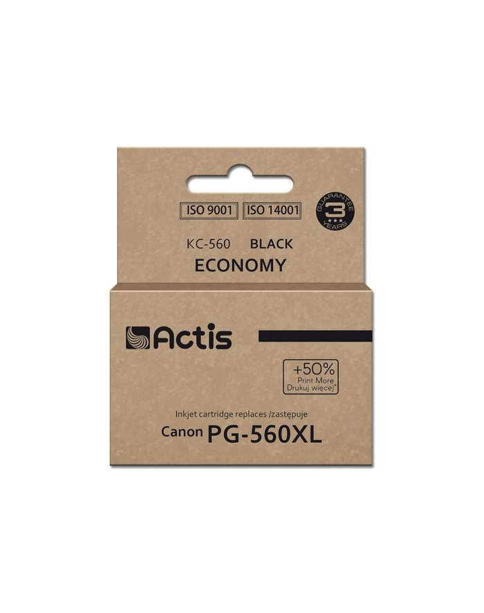 Actis KC-560 Tusz (zamiennik Canon PG-560XL; Supreme; 22 ml; czarny) Drukuje więcej o 50% względem OEM główny
