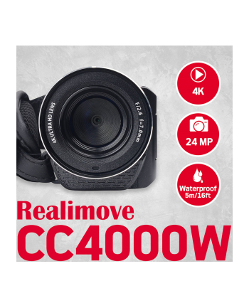 Kamera Cyfrowa AGFAPHOTO CC4000W Video 4K 56MP 3'''' 18x ZOOM Wodoszczelna 5m / CC4000W