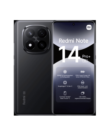 Smartfon Xiaomi Redmi Note 14 Pro+ 5G 8/256GB Midnight Black