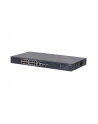 Switch zarządzalny Dahua SG4020LP 16x1GbE 2x1GbE uplink 2xSFP uplink PoE 190W - nr 1