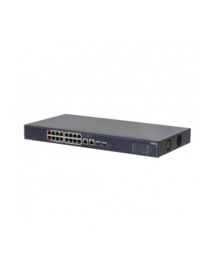 Switch zarządzalny Dahua SG4020LP 16x1GbE 2x1GbE uplink 2xSFP uplink PoE 190W główny