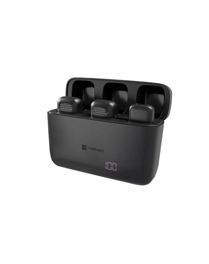 Mikrofon Natec Hopper krawatowy bezprzewodowy USB-C (2 sztuki) główny