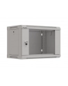  Szafa instalacyjna Rack wisząca 19'' 6U 540x350 szara Drzwi przeszklone Lanberg (flat pack) - nr 12