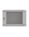  Szafa instalacyjna Rack wisząca 19'' 6U 540x350 szara Drzwi przeszklone Lanberg (flat pack) - nr 3