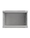  Szafa instalacyjna Rack wisząca 19'' 6U 540x350 szara Drzwi przeszklone Lanberg (flat pack) - nr 6