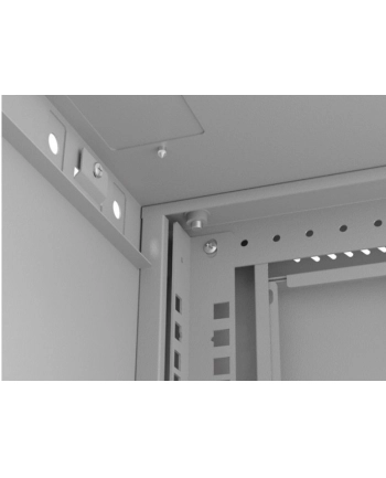  Szafa instalacyjna Rack wisząca 19'' 6U 540x350 szara Drzwi przeszklone Lanberg (flat pack) nr 1