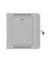  Szafa instalacyjna Rack wisząca 19'' 6U 540x350 szara Drzwi przeszklone Lanberg (flat pack) - nr 9