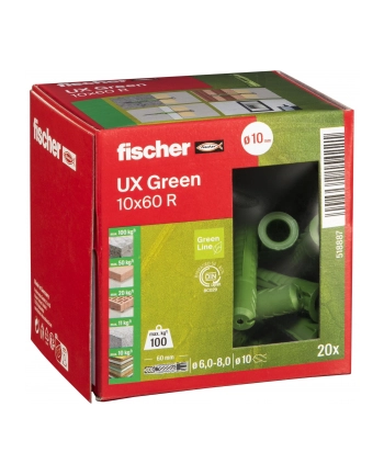 Fischer Kołki Rozporowe 10Mmx60Mm Nylon 20Szt. (518887) nr 2
