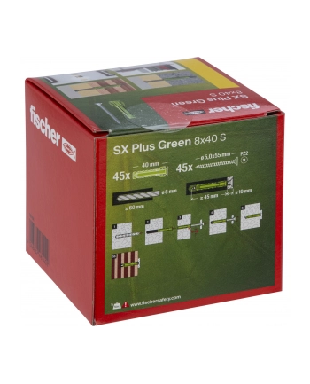 Fischer Kołek Ekspansywny Sx Plus Green 567814 8mm nr 1