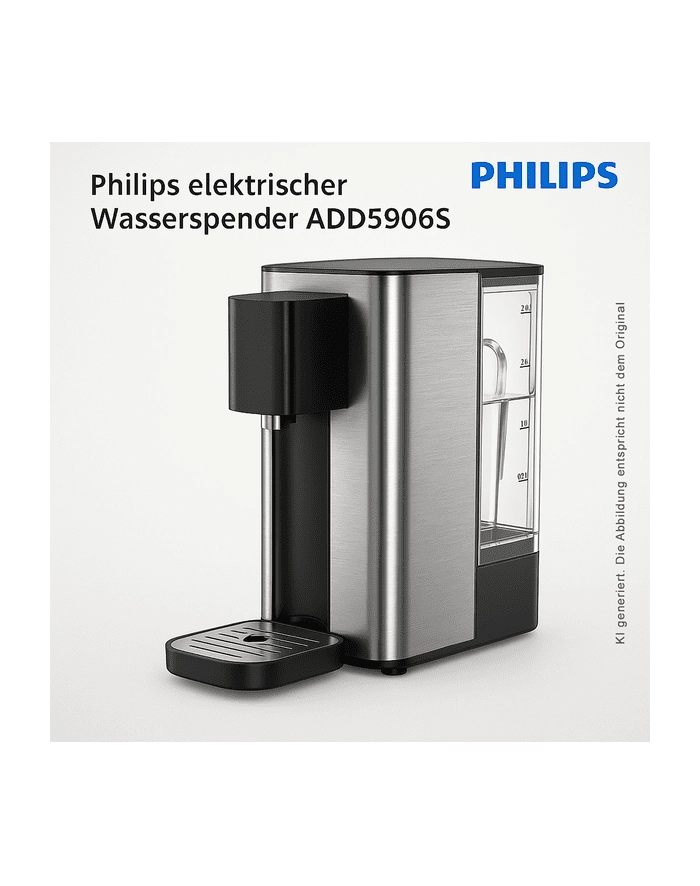Philips Elektr. Wasserspender ADD5906S Schwarz/Edelstahl główny