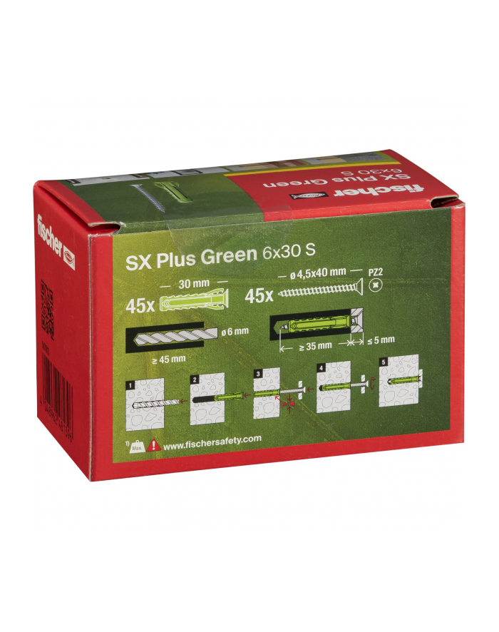 Fischer Kołek Ekspansywny Sx Plus Green 567813 6mm główny