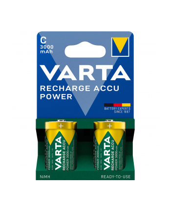 1x2 Varta Recharge Accu Power C Baby 3000 mAh