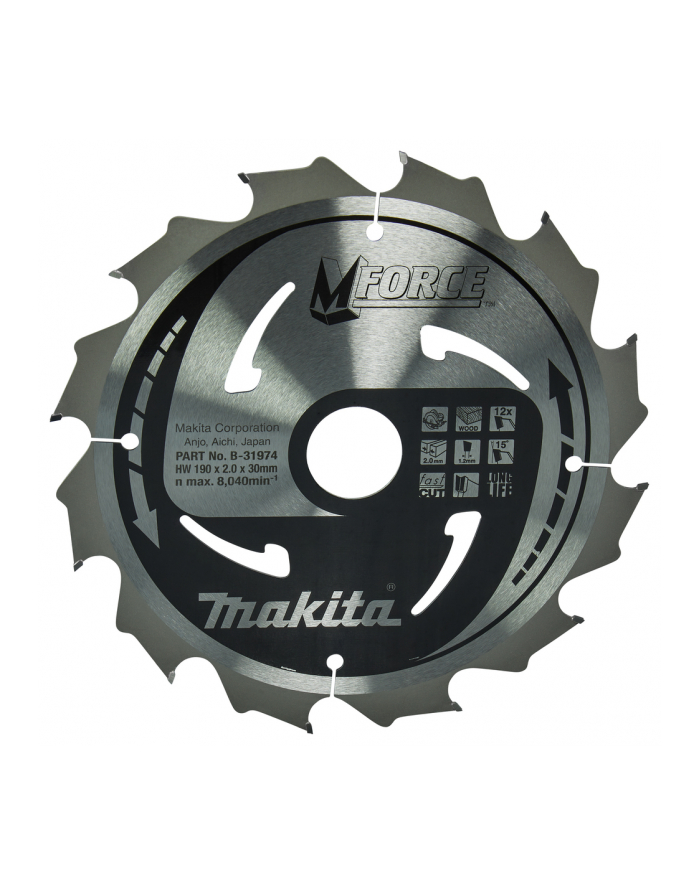 Makita M-FORCE Saegeblatt 190x30x12Z główny