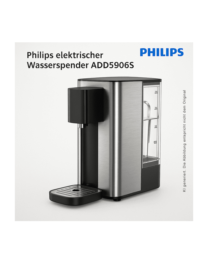 Philips Elektr. Wasserspender ADD5906S Schwarz/Edelstahl główny