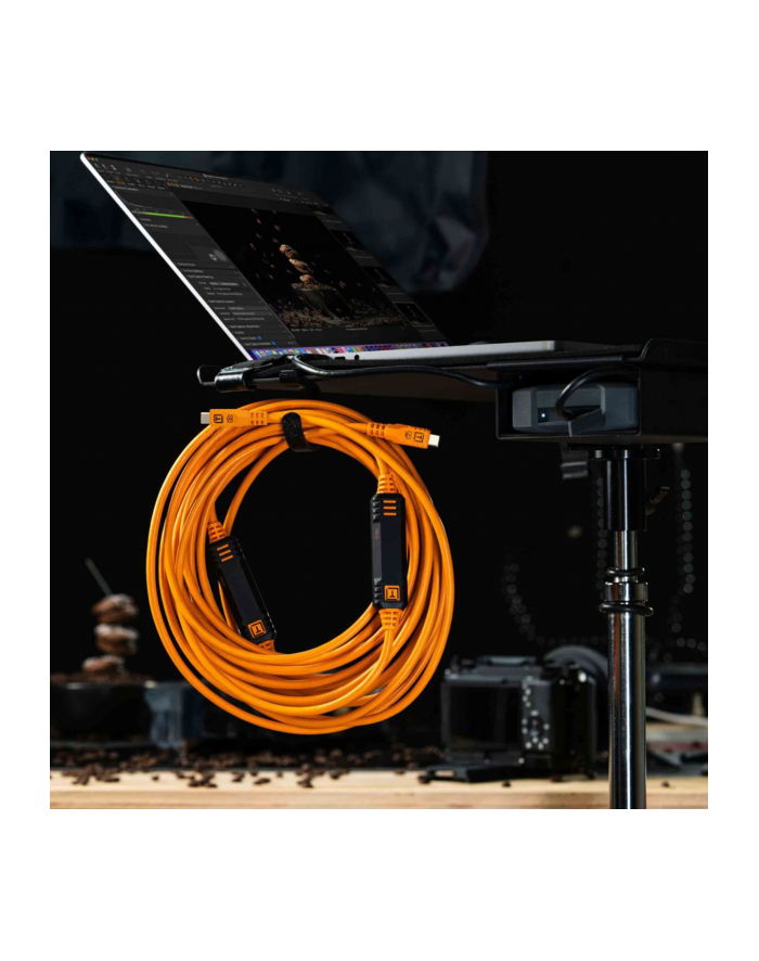 Tether Tools TetherPro USB-C Optima 10G prosto pomarancz 4,6m główny