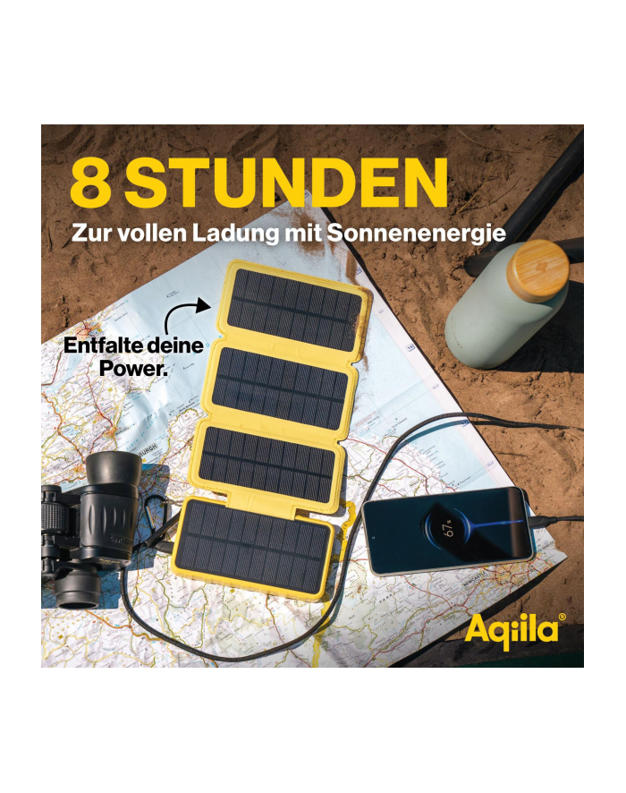 Aqiila Powerbird BS10 solarny Powerbank 20W zolty 10.000 mAh główny