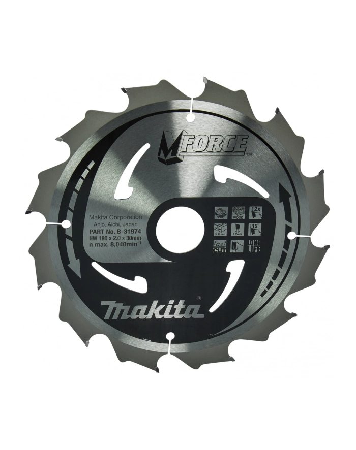 Makita M-FORCE Saegeblatt 190x30x12Z główny