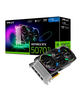 pny Karta graficzna GeForce RTX5070Ti OC 3F ARGB 16GB 256-bit 896G/s nr 2