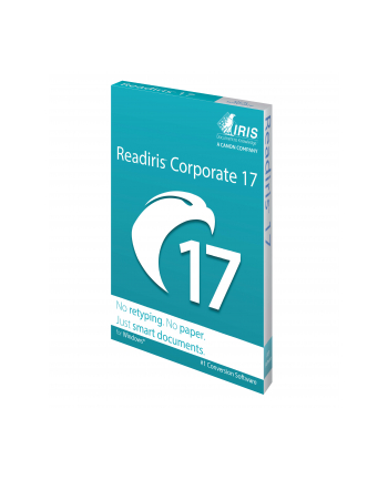 IRIS Readiris Corporate17 1 License - ESD,Win,1 License,OCR