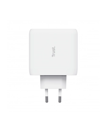 Trust Maxo Ładowarka Usb C 65 W 2 Porty 75 Materiały Z Recyklingu Szybka Wtyczka Zasilacz Do Iphone'A Ipada Samsung Galax