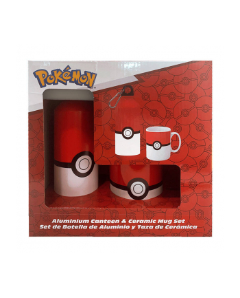 Zestaw kubek + butelka Pokemon 500ml PK00022 Kids Euroswan