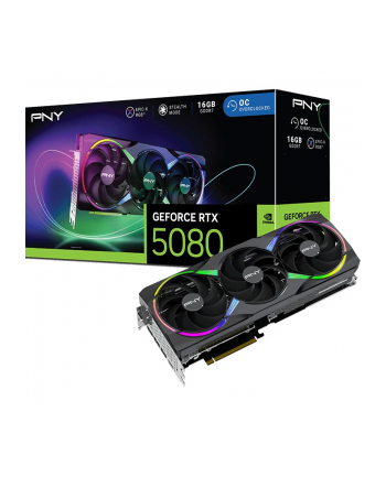 pny Karta graficzna GeForce RTX 5080 OC ARGB 3F 16GB 256-bit 960GB/s