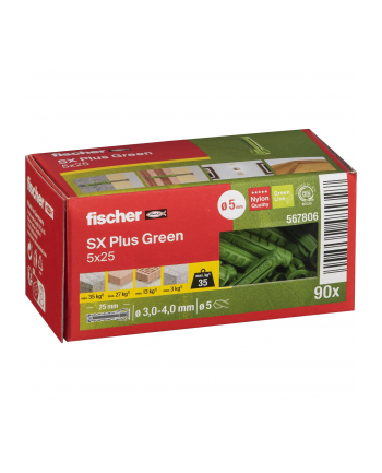 Fischer Dübel SX Plus Green 5x25