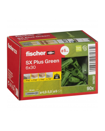 Fischer Dübel SX Plus Green 6x30