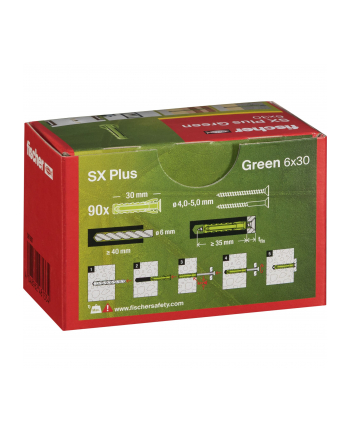 Fischer Dübel SX Plus Green 6x30