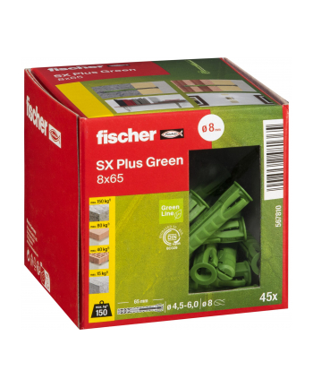 Fischer Dübel SX Plus Green 8x65