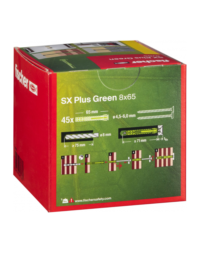 Fischer Dübel SX Plus Green 8x65 główny