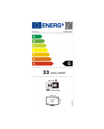 Samsung 32'' Odyssey G7 S32DG702EU (LS32DG702EUXDU)