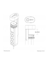 neomounts Listwa biurkowa DS22-840BL6 230/USB/USB-C czarna - nr 33