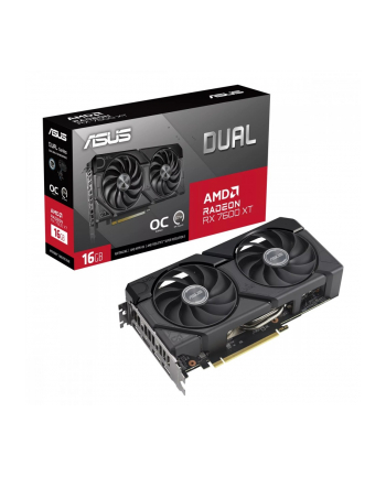 asus Karta graficzna RX 7600XT DUAL OC 16GB GDDR6 128bit 3DP HDMI