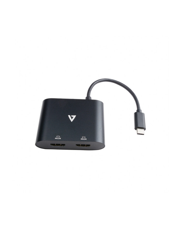 Adapter Usb C Na Hdmi V7 V7Uc-2Hdmi-Blk Czarny główny