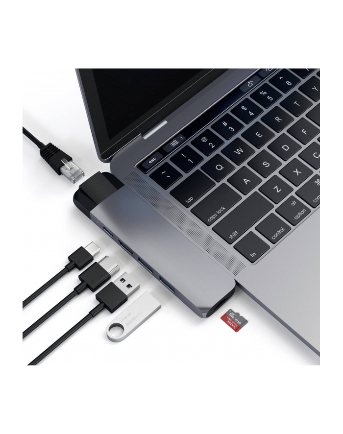 Satechi Hub with Ethernet ST-TCPHEM USB-C Space Gray MacBook Pro (ST-TCPHEM) główny
