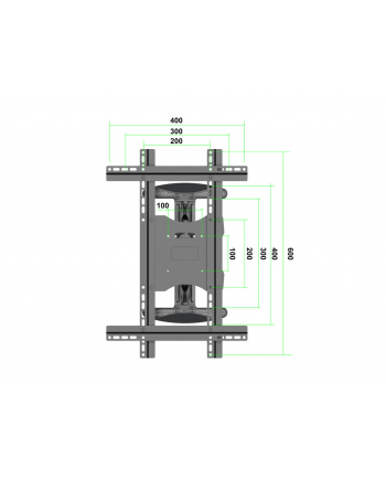 Multibrackets M Flexarm Series Single Portrait 30 kg 55 100 x 100 mm (7350105212307)