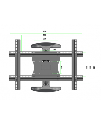 Multibrackets M Flexarm Series Single Portrait 30 kg 55 100 x 100 mm (7350105212307)