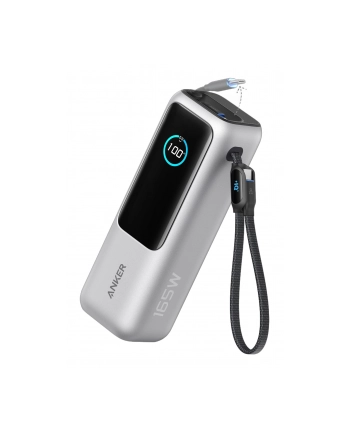 anker Powerbank ZOLO 25000mAh 165W wbudowany kabel USB-C srebrny nr 2