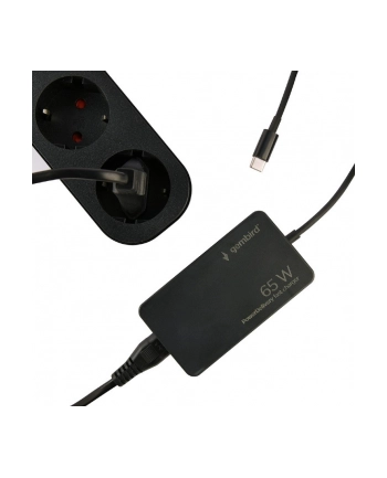 gembird Ładowarka uniwersalna 65W USB-C FC czarna nr 1