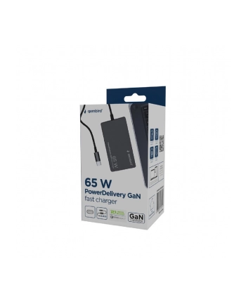 gembird Ładowarka uniwersalna 65W USB-C FC czarna nr 2