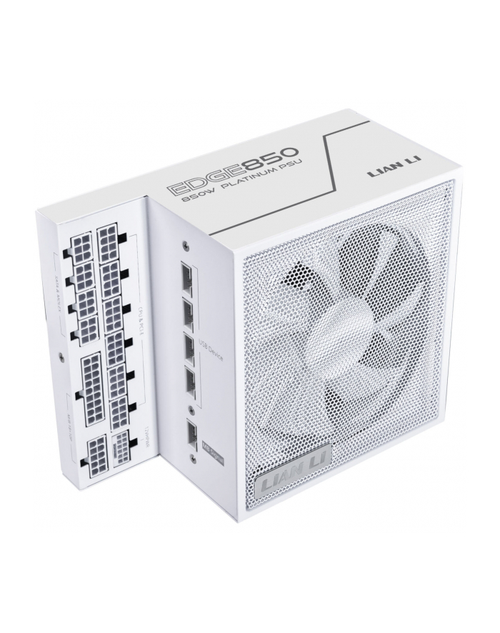 Lian Li EDGE 850 WHITE Zasilacz do komputera wat 120 mm ATX 3.1 80 Plus 80+ Platinum (G9PEG0850WE00) główny